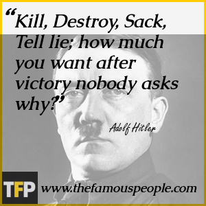 Kill, Destroy, Sack, Tell lie; how much you want after victory nobody asks why? Kill, Destroy, Sack, Tell lie; how much you want after victory nobody asks why?