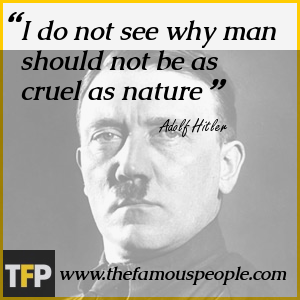 I do not see why man should not be as cruel as nature I do not see why man should not be as cruel as nature