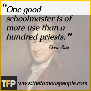One good schoolmaster is of more use than a hundred priests. One good schoolmaster is of more use than a hundred priests.