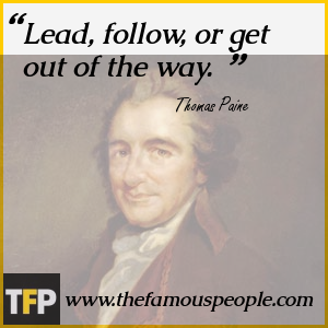 Lead, follow, or get out of the way. Lead, follow, or get out of the way.