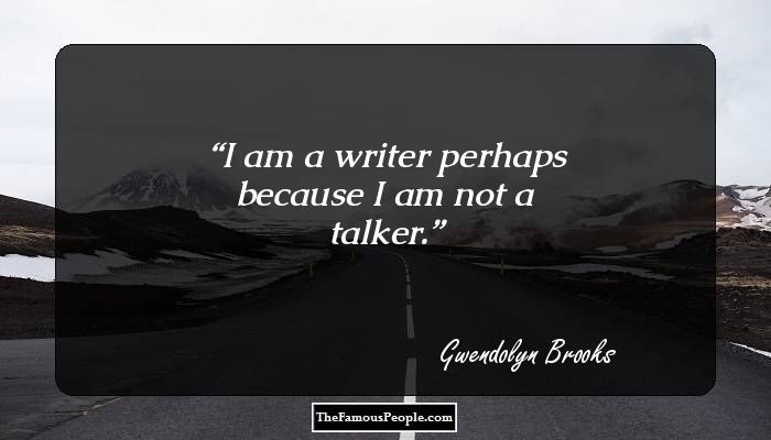 a biography of gwendolyn brooks Free essay on biography on gwendolyn elizabeth brooks available totally free at echeatcom, the largest free essay community. a biography of gwendolyn brooks Free essay on biography on gwendolyn elizabeth brooks available totally free at echeatcom, the largest free essay community.