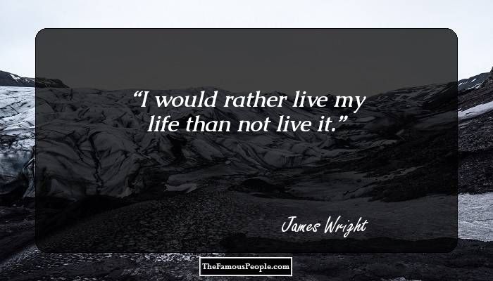 James Wright writing style James Wright writing style
