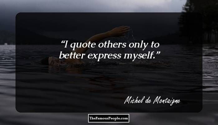 Michel de montaigne essays
