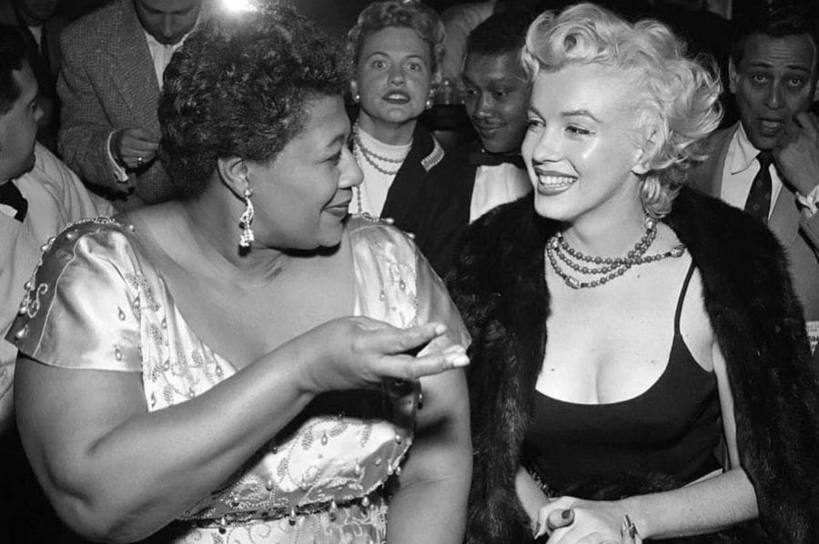 Marilyn Monroe and Ella Fitzgerald