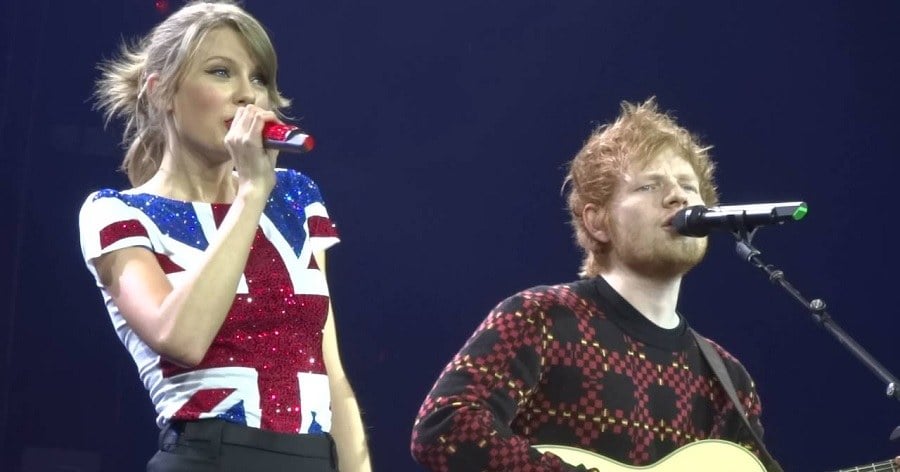 Taylor Swift and Ed Sheeran