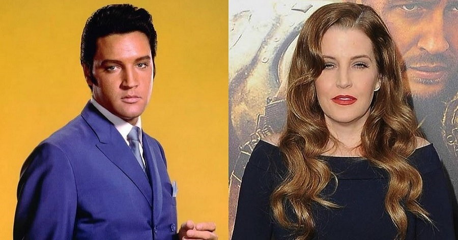 Elvis Presley and Daughter Lisa Marie Presley