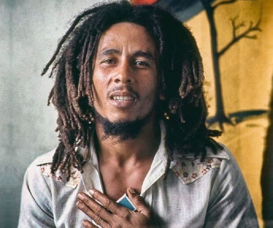 Photo of Damian Marley  & his  Father  Bob Marley
