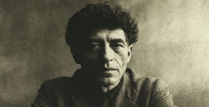 What materials did alberto giacometti use picture