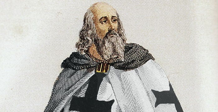 Jacques de Molay, last Grand Master of the Knights Templar, was